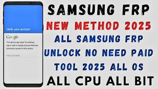 All Samsung Frp Bypass All Cpu All OS New  No Need Any Tool No Dongle No Box  Google Chacha [upl. by Bhatt]