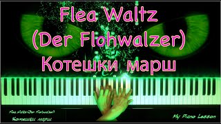 Flea Waltz  Flohwalzer Котешки марш  EASY Piano Tutorial [upl. by Erminna]