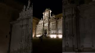 Italy night Lecce Puglia 2024 italy travel italia [upl. by Jerrilee933]