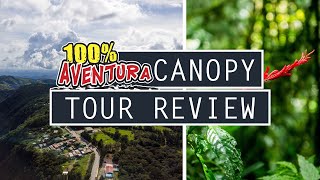 Ziplining in Monteverde  100 AVENTURA Canopy Tour Review  Costa Rica [upl. by Corene]