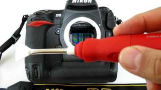 Nikon D3 sensor cleaning using Arctic Butterfly Sensor Brush [upl. by Sproul]