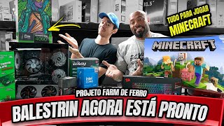 BALESTRIN ESTÁ PRONTO PARA O DESAFIO NO MINECRAFT  FARM DE FERRO INFINITA [upl. by Knight]