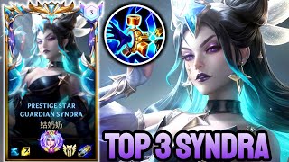 WILD RIFT SYNDRA  TOP 3 SYNDRA GAMEPLAY  SOVEREIGN RANKED [upl. by Dalohcin976]