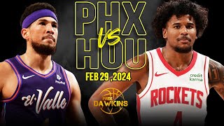 Phoenix Suns vs Houston Rockets Full Game Highlights  February 29 2024  FreeDawkins [upl. by Chimene]