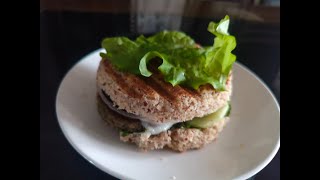 keto bread in 90 sec keto burger  keto sandwich 🥪 [upl. by Gnauq]