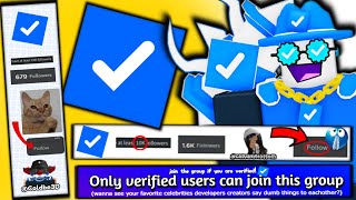 ANYONE CAN GET VERIFIED NOW Players are going crazy lol ROBLOX [upl. by Gaylor]