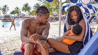 OUR FIRST FAMILY BEACH DAY ❤️ [upl. by Etnoval855]