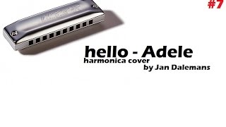 Adele  hello  harmonica cover by jan dalemans [upl. by Aicilak]