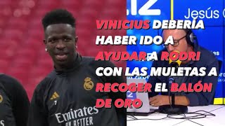 VINICIUS SE EQUIVOCÓ NO YENDO A HACER DE MULETA A RODRI EN EL BALÓN DE ORO [upl. by Jentoft540]