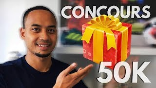 CONCOURS TERMINÉ Concours 50k abonnés  cest vous qui choisissez le cadeau 🎁 [upl. by Jacey]