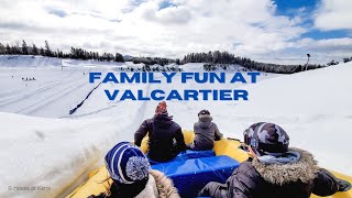 Village Vacances Valcartier Quebec  Snow Tubing  Water Park  Hotel de Glace  Winter Playground [upl. by Enneite]