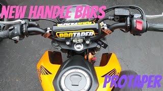 Installing ProTaper Honda Mini Bars On Honda Grom [upl. by Sillsby]