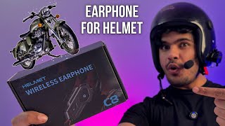 Wireless Bluetooth Earbuds For Helmet Bike Ride  HELMET WIRELESS EARPHONE REVIEW [upl. by Tracy]