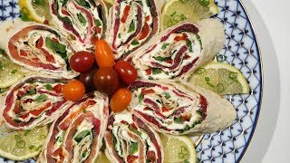 Լավաշով Ձկով Փաթաթան  Lavash Salmon Wraps Recipe  Heghineh Cooking Show in Armenian [upl. by Yuk]