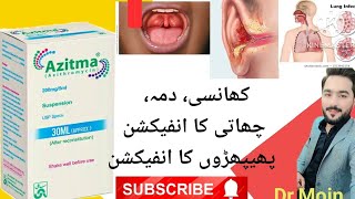 Azitma syrup uses in urduAzitma suspension 200mg5mlAzithromycindrafzalcriticalcaremedicine [upl. by Nitz]