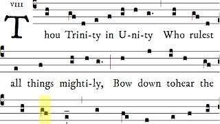 hrc catholic hymn  thou Trinity in unity tu Trinitatis unitas [upl. by Anilram]