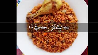 JOLLOF RICE RECIPE  NIGERIAN FOOD [upl. by Wattenberg]