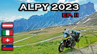 Wyprawa motocyklowa Alpy 2023 Ep 2  Przez Dolomity nad jezioro Garda [upl. by Yevoc309]