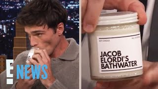 See Jacob Elordis UNHINGED Reaction to Saltburn Bathwater Candle  E News [upl. by Niklaus]