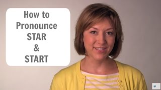 How to Pronounce STAR amp START stɑr stɑrt American English Pronunciation Lesson [upl. by Rona]