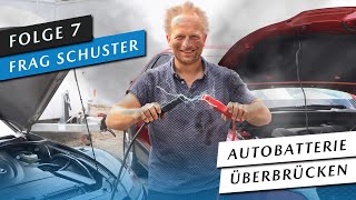 Auto Batterie leer So gibt man richtig Starthilfe Schritt für Schritt Anleitung 7 Frag Schuster [upl. by Holms]