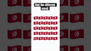 Find the different emoji find different odd emoji challenge quiz shortvideo [upl. by Lennaj]