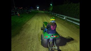 These guys are NUTS Modified 1150lb garden tractor pull Blyth [upl. by Vivle]