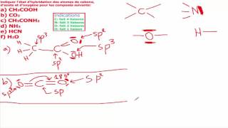 Lhybridation  Exercice Corrigé [upl. by Frederiksen]