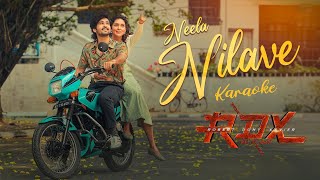 Neela Nilave Karaoke  RDX Malayalam Karaoke Songs [upl. by Anihcak]