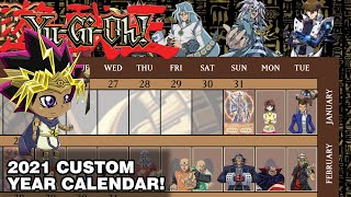 YuGiOh 2021 Custom Year Calendar Planner [upl. by Ishmael225]