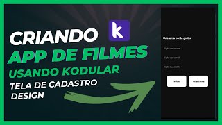 Criando App de Filmes  Tela de Cadastro  Design [upl. by Button]