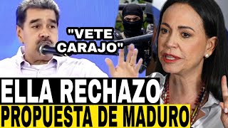 LA PROPUESTA DE MADURO ENTREGAR UN CHEQUE EN BLANCO A QUIEN DE CON MARIA CORINA QUE SIGUE VENEZUELA [upl. by Urd814]