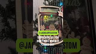 Laser a mason jar gingerbread ornament for Christmas Subscribe so you don’t miss the next upload [upl. by Kele]