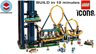 LEGO Loop Coaster build in 10 minutes  LEGO Icons 10303 [upl. by Graces]