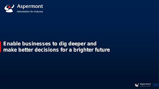 Enable businesses to dig deeper and make better decisions for a brighter future [upl. by Tailor703]