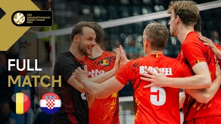 Full Match  Belgium vs Croatia  CEV Volleyball European Golden League 2024 [upl. by Oelgnaed]