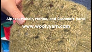 Alpaca Mohair Merino and Cashmere yarns [upl. by Haibot596]