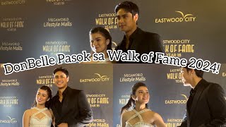 Donny Pangilinan and Belle Mariano Inductees of 2024 Eastwood Walk of Fame [upl. by Ztnaj654]