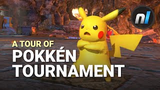 A Tour of Pokkén Tournament  Full Character Roster Avatar Customisation Livestream Archive [upl. by Hajile367]