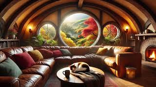 Concerning Hobbits LoFi Ambiance  Cozy Hobbit House with Autumn Views 🌲🍂 [upl. by Elisabet135]