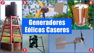 💨 TOP 5 Generadores Eólicos Caseros que TÚ MISMO puedes construir paso a paso  Bricologia [upl. by Damour]