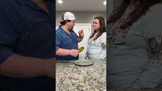 Hes obsessed with the pickle sandwiches 🤦🏻‍♀️ marriagehumor couplecomedy [upl. by Enneirdna]