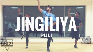 JINGILIYA  Puli  Dance  Shruti Haasan  DSP I JeyaRaveendran Choreography Int [upl. by Midis]