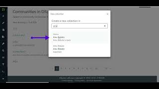 DSpace 7 How to create a collection [upl. by Haidebej601]