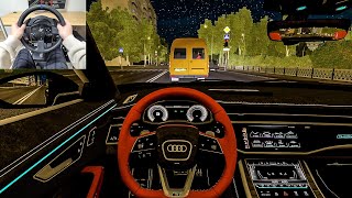 Audi RS Etron GT  City Car Driving  Night Drive Steering Wheel Gameplay [upl. by Maeve]