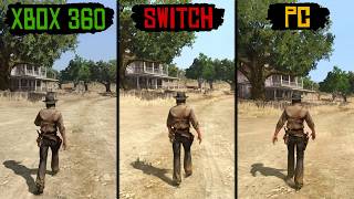 Red Dead Redemption 1 ¿En qué consola se ve mejor Xbox 360 vs Nintendo Switch vs PC [upl. by Sregor]