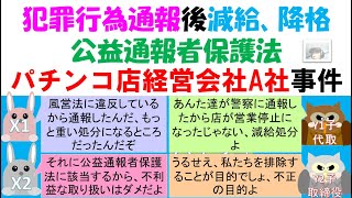 犯罪行為通報後の減給、降格（公益通報者保護法） [upl. by Kuehn]