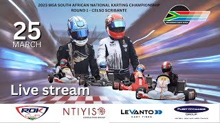 2023 MSA SOUTH AFRICAN NATIONAL KART CHAMPIONSHIP  ROUND 1 [upl. by Tyra]