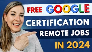 Free Google Certification Courses for Remote Jobs 2024 [upl. by Noryb]