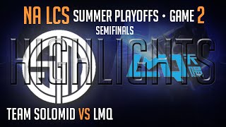 Highlights TSM vs LMQ PAX Semi Final  Game 2 S4 NA LCS Playoffs Worlds Regional Qualifier [upl. by Starinsky]